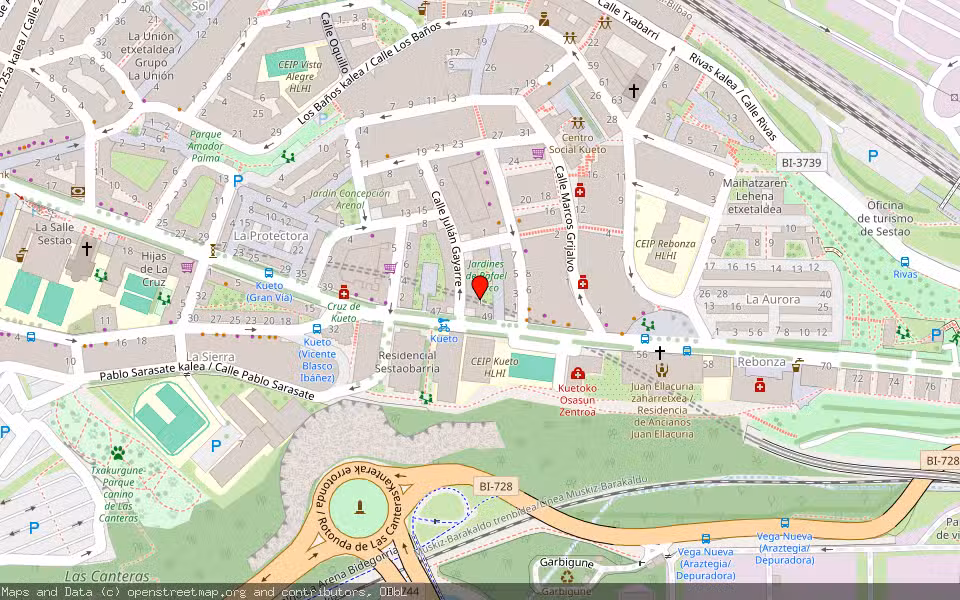 Mapa de Subasta Inmueble (Vivienda) en Sestao, Bizkaia