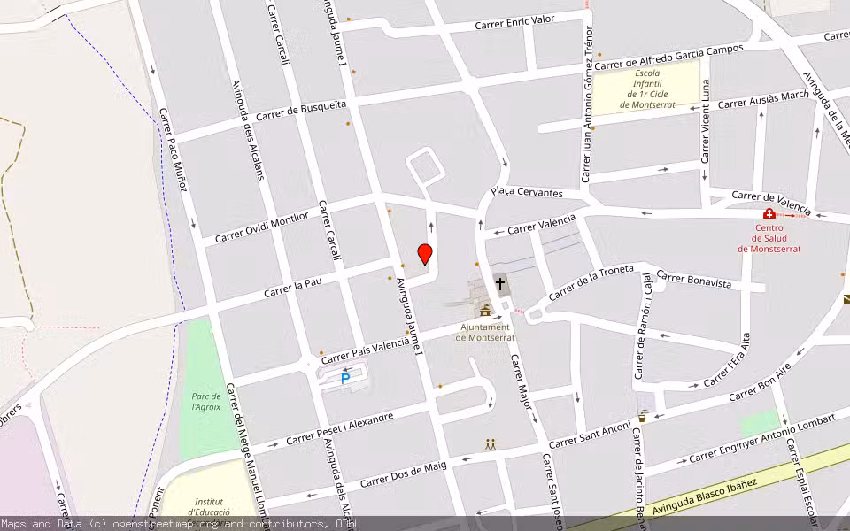 Mapa de Subasta Inmueble (Vivienda) en Montserrat, Valencia/València