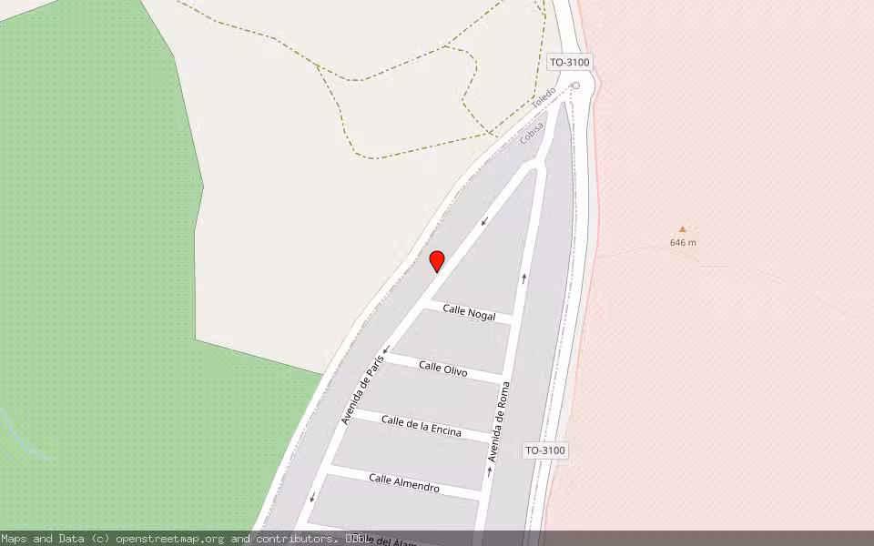 Mapa de Subasta Inmueble (Solar) en Cobisa, Toledo