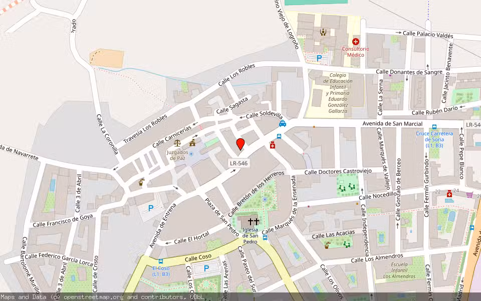 Mapa de Subasta Inmueble (Vivienda) en Lardero, La Rioja