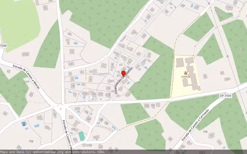 Mapa de Subasta Inmueble (Vivienda) en Sada, A Coruña