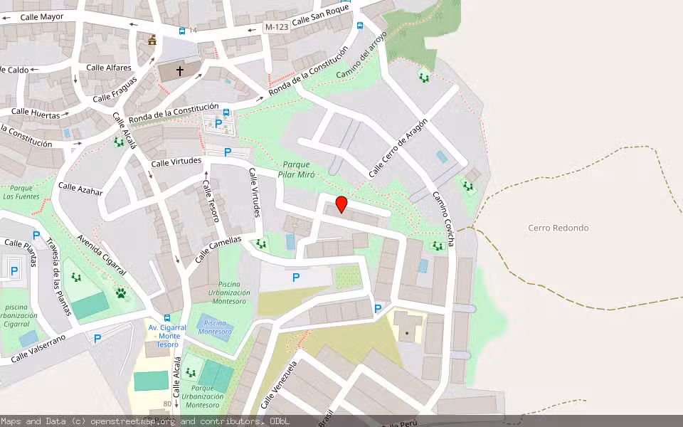 Mapa de Subasta Inmueble (Vivienda) en Algete, Madrid