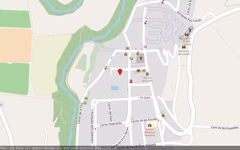 Mapa de Subasta Inmueble (Vivienda) en Vila-rodona, Tarragona
