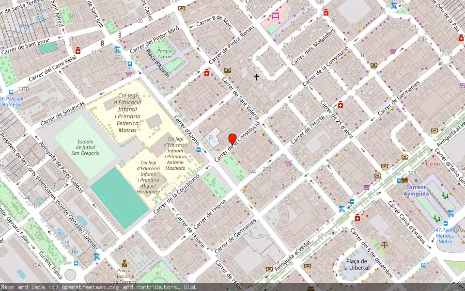 Mapa de Subasta Inmueble (Vivienda) en Torrent, Valencia/València