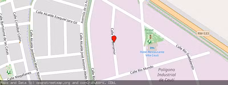 Mapa de Subasta de Inmueble (Nave industrial) en Ceuti, Murcia 