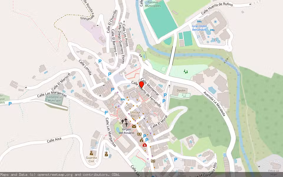 Mapa de Subasta Inmueble (Vivienda) en Benahavis, Málaga