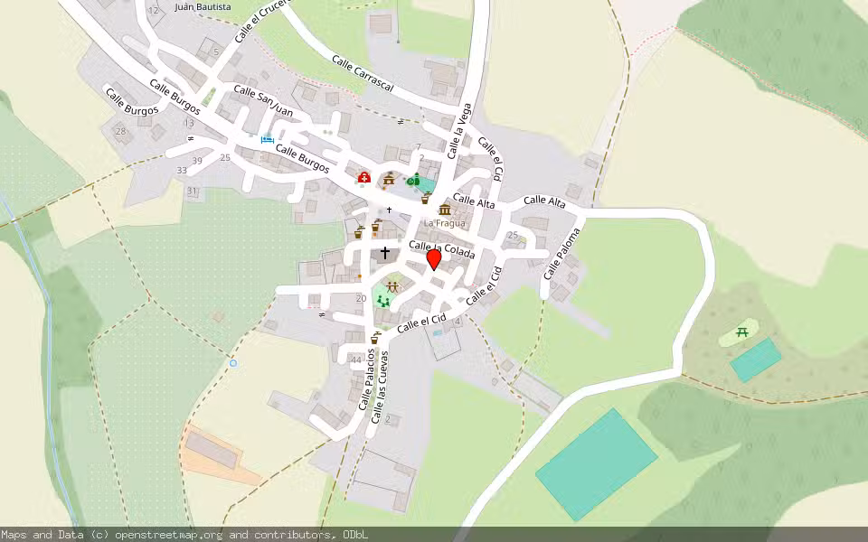 Mapa de Subasta Inmueble (Vivienda) en Castrillo Del Val, Burgos