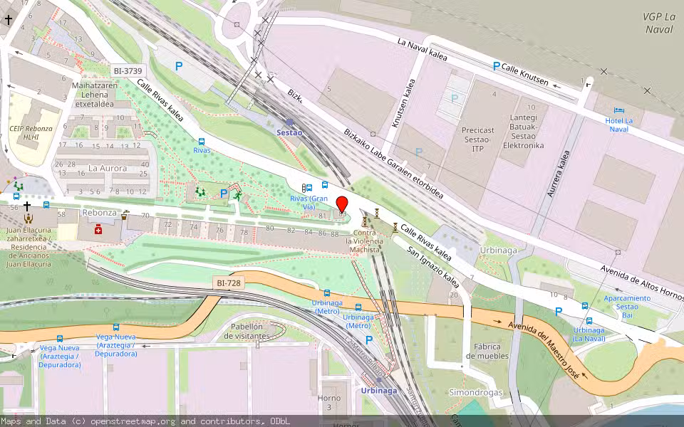 Mapa de Subasta Inmueble (Vivienda) en Sestao, Bizkaia