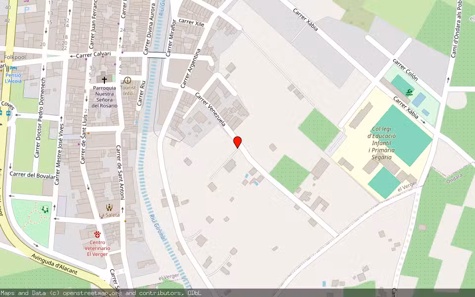 Mapa de Subasta Inmueble (Vivienda) en El Verger, Alicante/Alacant