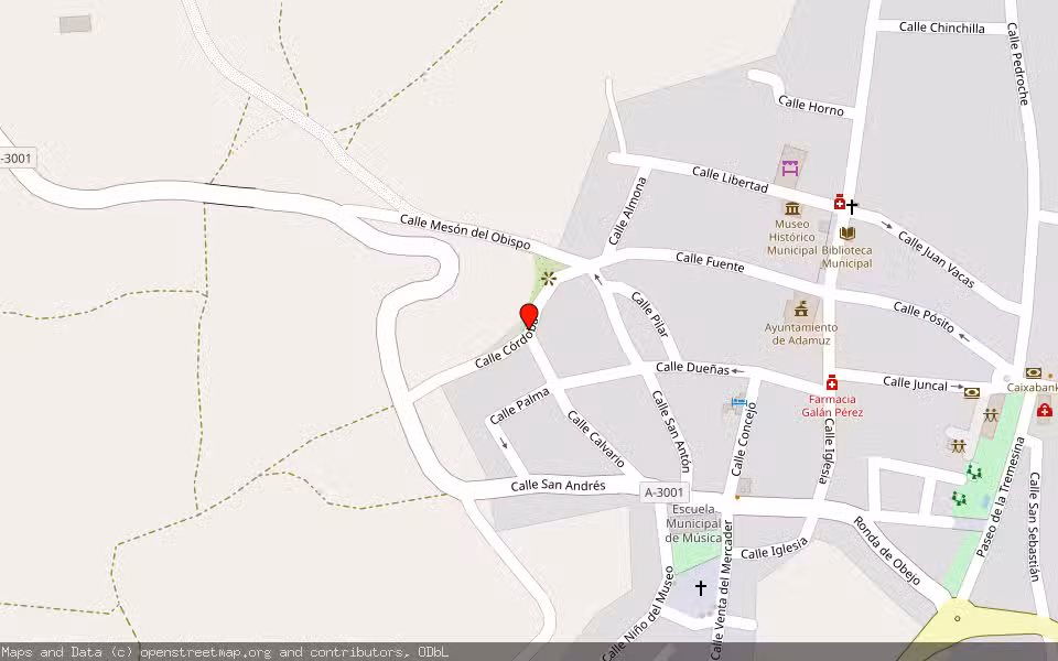 Mapa de Subasta Inmueble (Vivienda) en Adamuz, Córdoba