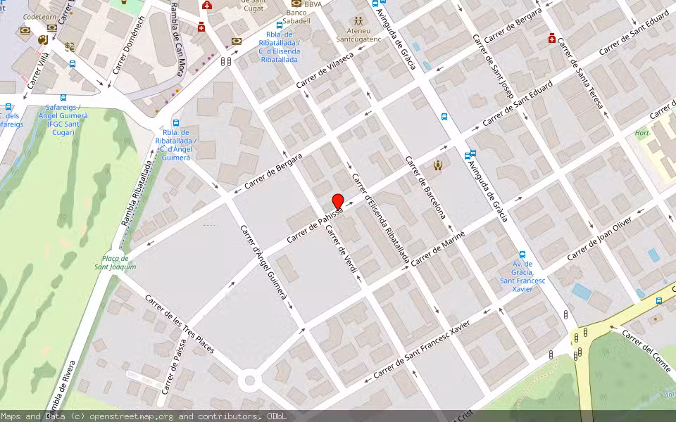 Mapa de Subasta Inmueble (Vivienda) en Sant Cugat Del Vallés, Barcelona