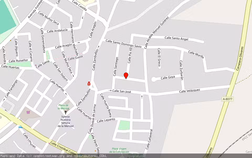 Mapa de Subasta Inmueble (Finca rústica) en Sanlucar La Mayor, Sevilla