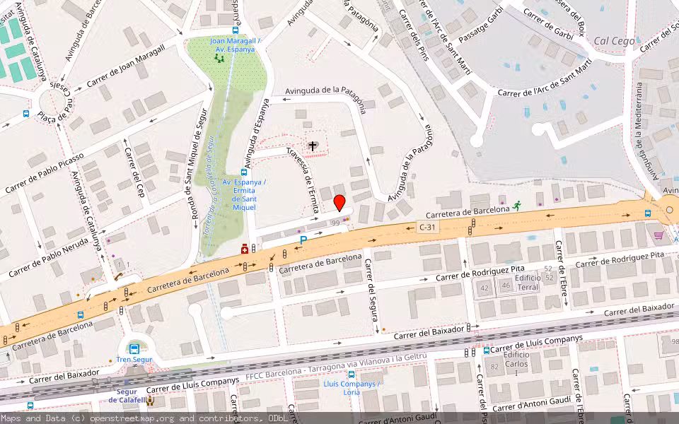 Mapa de Subasta Inmueble (Vivienda) en Calafell, Tarragona