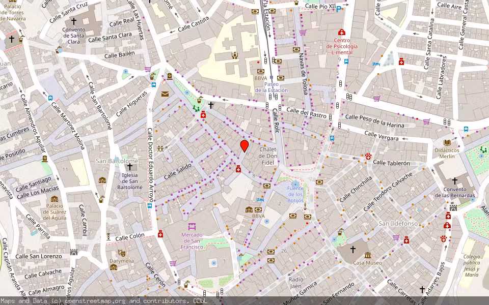 Mapa de Subasta Inmueble (Vivienda) en Jaén