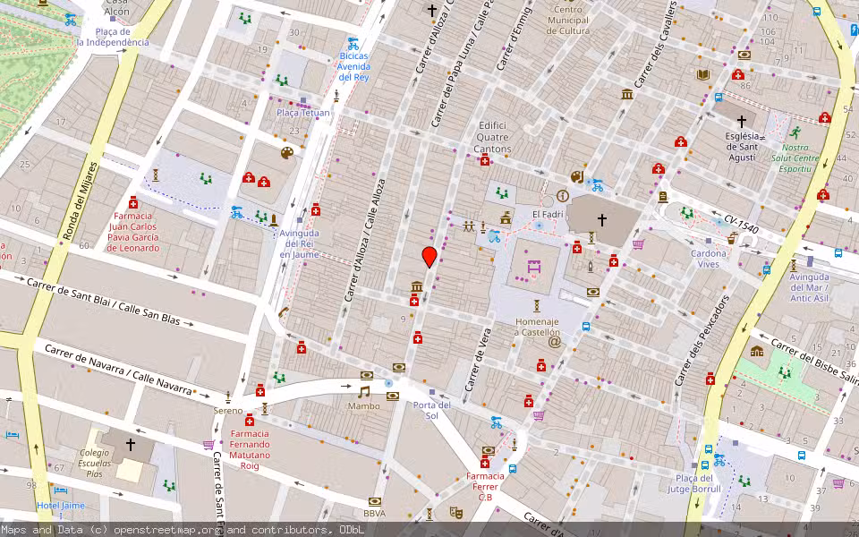 Mapa de Subasta Inmueble (Vivienda) en Castellón De La Plana, Castellón/Castelló