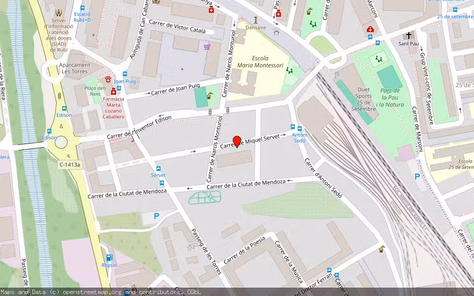 Mapa de Subasta Inmueble (Vivienda) en Rubí, Barcelona