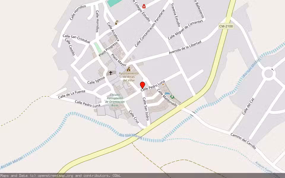 Mapa de Subasta Inmueble (Garaje) en Arcas Del Villar, Cuenca