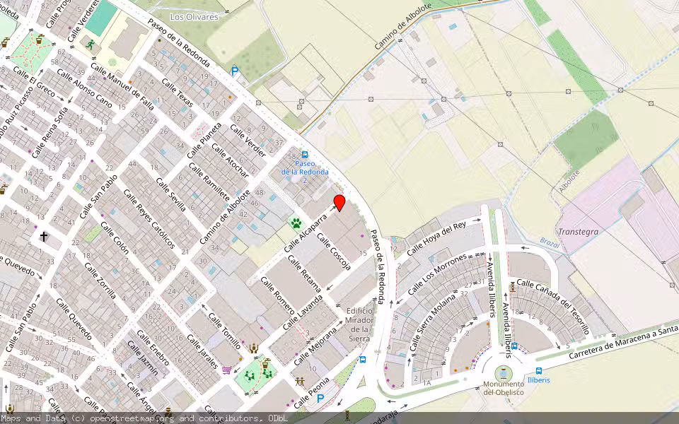 Mapa de Subasta Inmueble (Vivienda) en Atarfe, Granada
