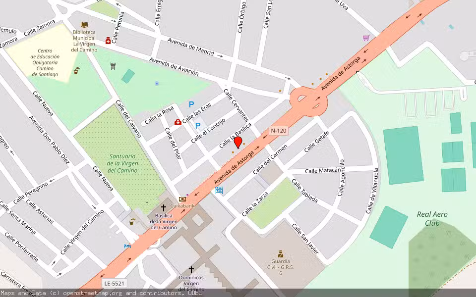 Mapa de Subasta Inmueble (Vivienda) en La Virgen Del Camino, León
