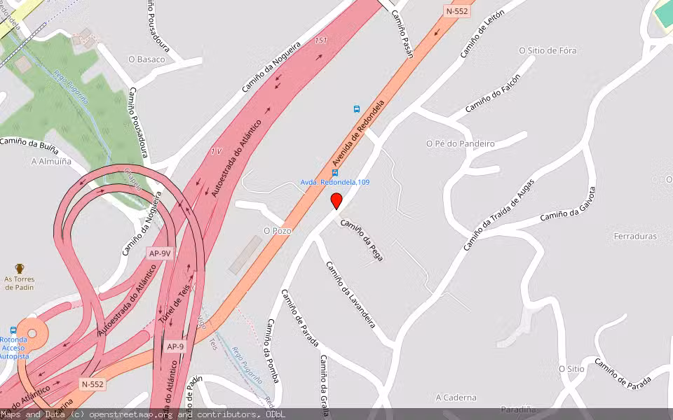 Mapa de Subasta Inmueble (Vivienda) en Redondela, Pontevedra