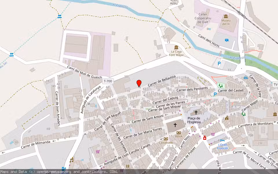 Mapa de Subasta Inmueble (Vivienda) en Espluga De Francoli, Tarragona