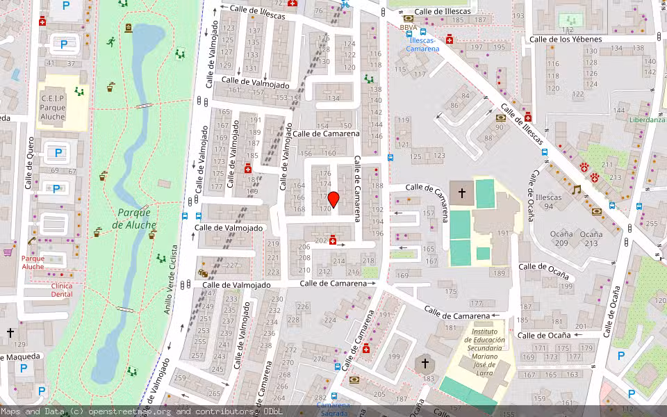 Mapa de Subasta Inmueble (Vivienda) en Madrid