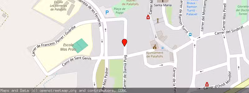 Mapa de Subasta de Inmueble (Garaje) en Palafolls, Barcelona 