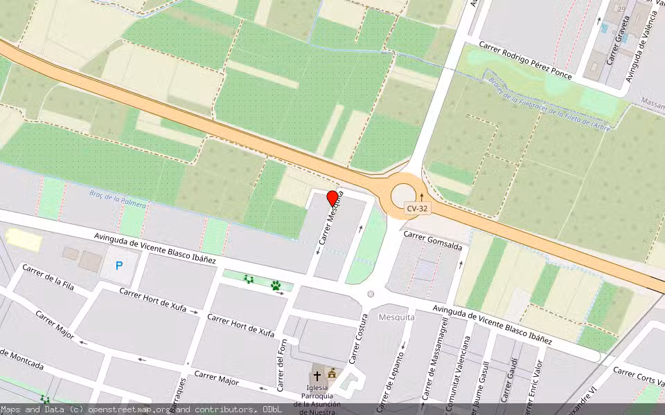 Mapa de Subasta Inmueble (Garaje) en Museros, Valencia/València