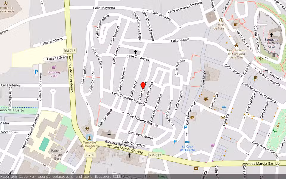Mapa de Subasta Inmueble (Vivienda) en Caravaca De La Cruz, Murcia