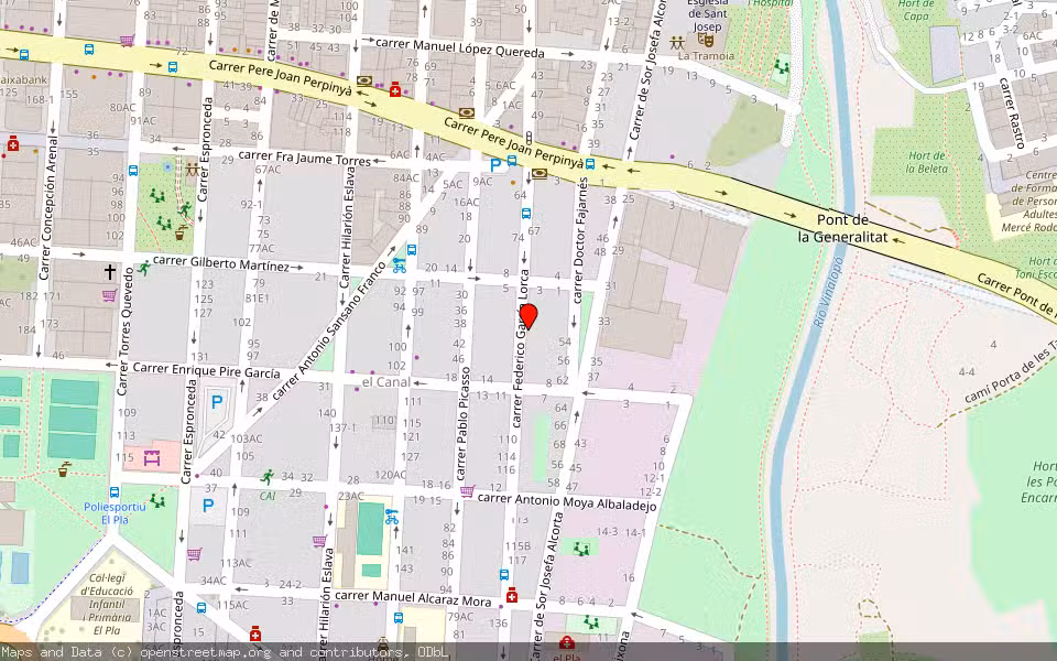 Mapa de Subasta Inmueble (Garaje) en Elche, Alicante/Alacant