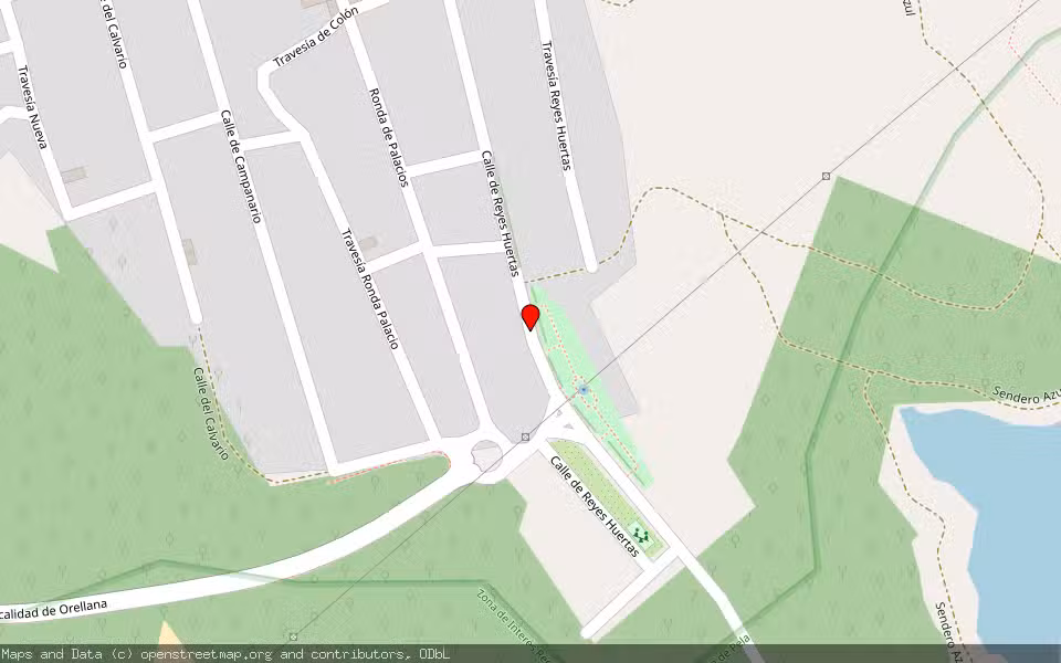 Mapa de Subasta Inmueble (Solar) en Orellana La Vieja, Badajoz