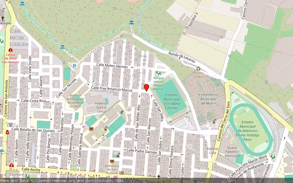 Mapa de Subasta Inmueble (Garaje) en Motril, Granada