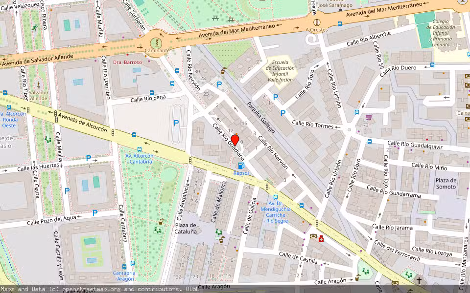 Mapa de Subasta Inmueble (Vivienda) en Leganes, Madrid