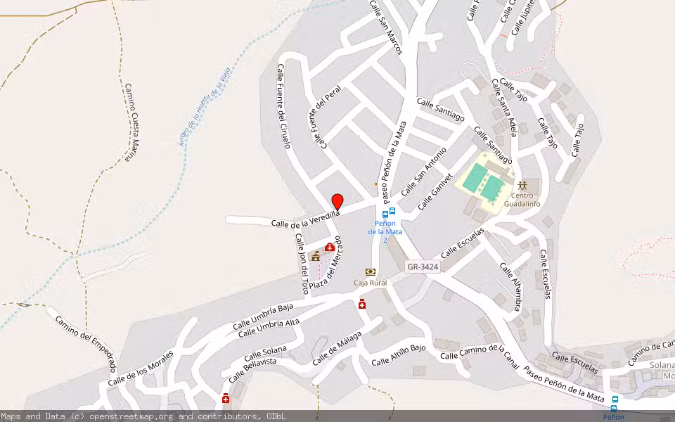 Mapa de Subasta Inmueble (Vivienda) en Cogollos Vega, Granada