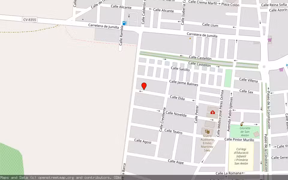 Mapa de Subasta Inmueble (Vivienda) en Pinoso, Alicante/Alacant