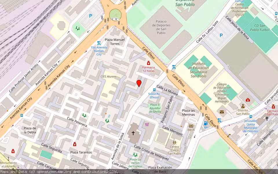 Mapa de Subasta Inmueble (Vivienda) en Sevilla