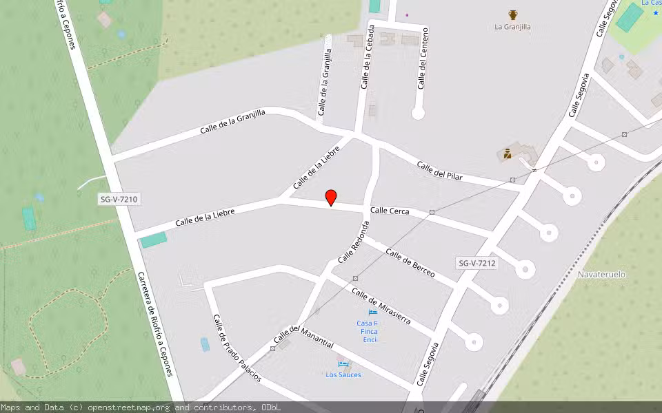Mapa de Subasta Inmueble (Solar) en Navas De Riofrio, Segovia