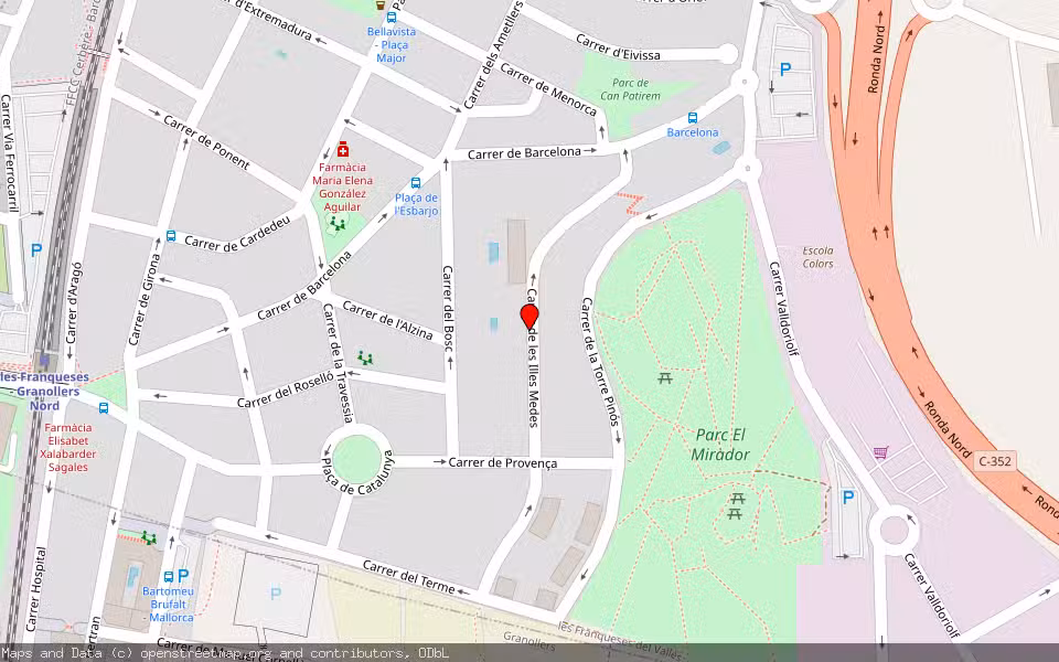 Mapa de Subasta Inmueble (Garaje) en Les Franqueses Del Vallès, Barcelona