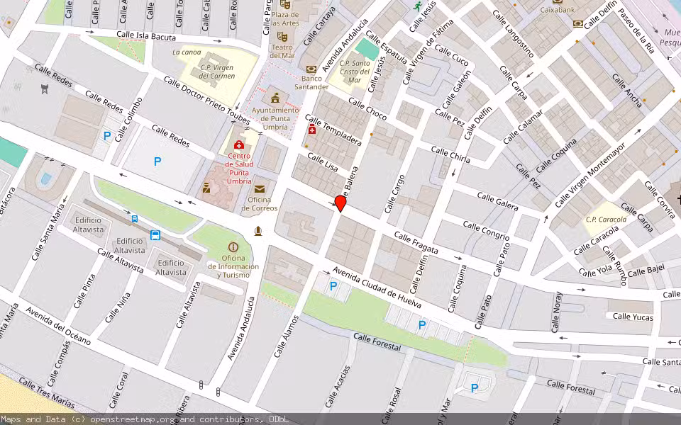 Mapa de Subasta Inmueble (Garaje) en Punta Umbria, Huelva