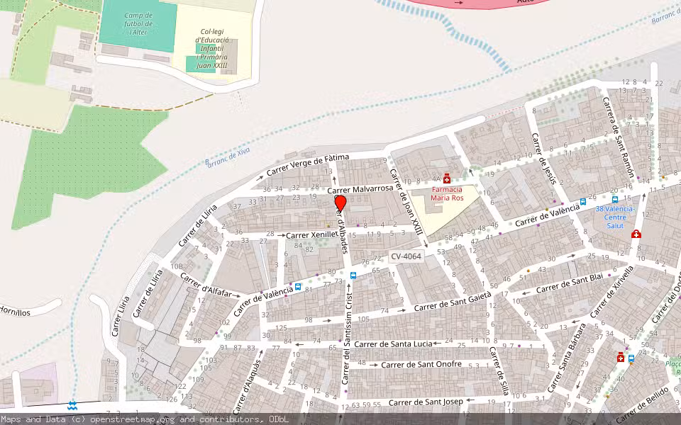 Mapa de Subasta Inmueble (Vivienda) en Torrent, Valencia/València