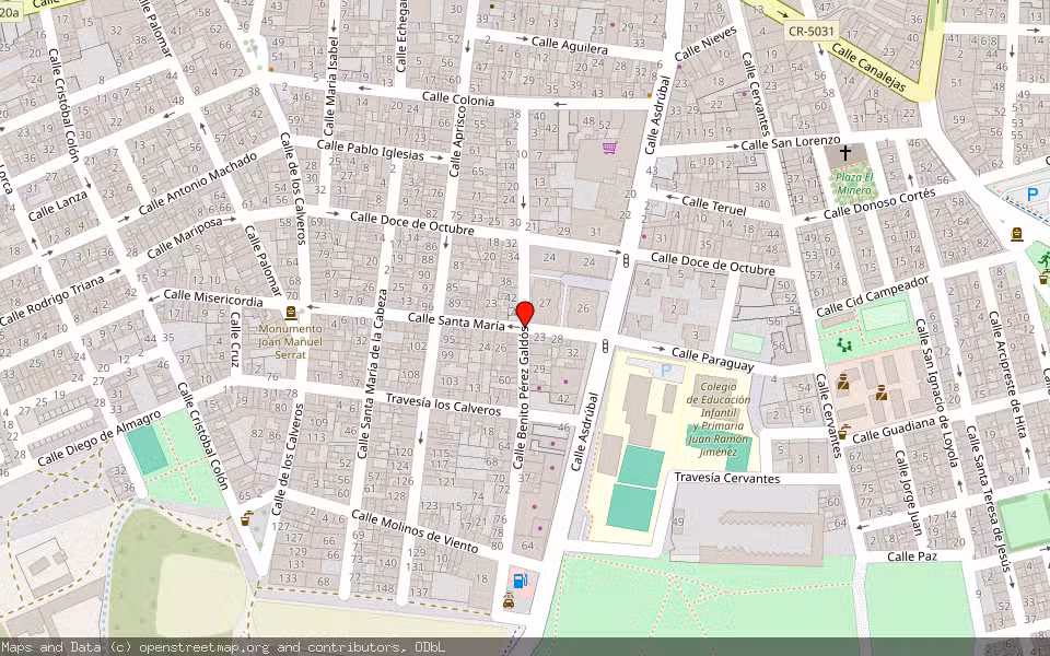 Mapa de Subasta Inmueble (Vivienda) en Puertollano, Ciudad Real