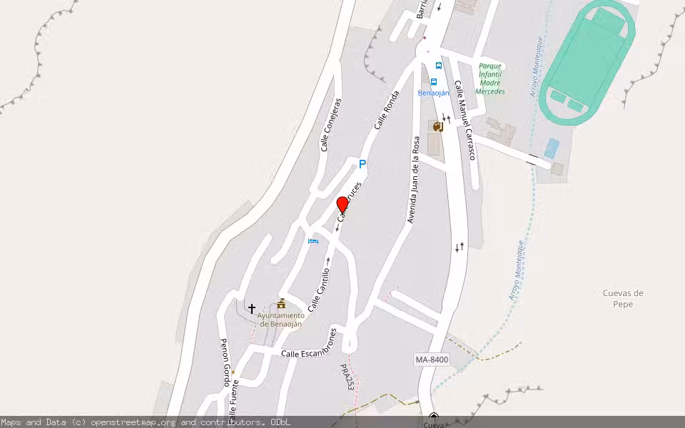 Mapa de Subasta Inmueble (Local comercial) en Benaojan, Málaga