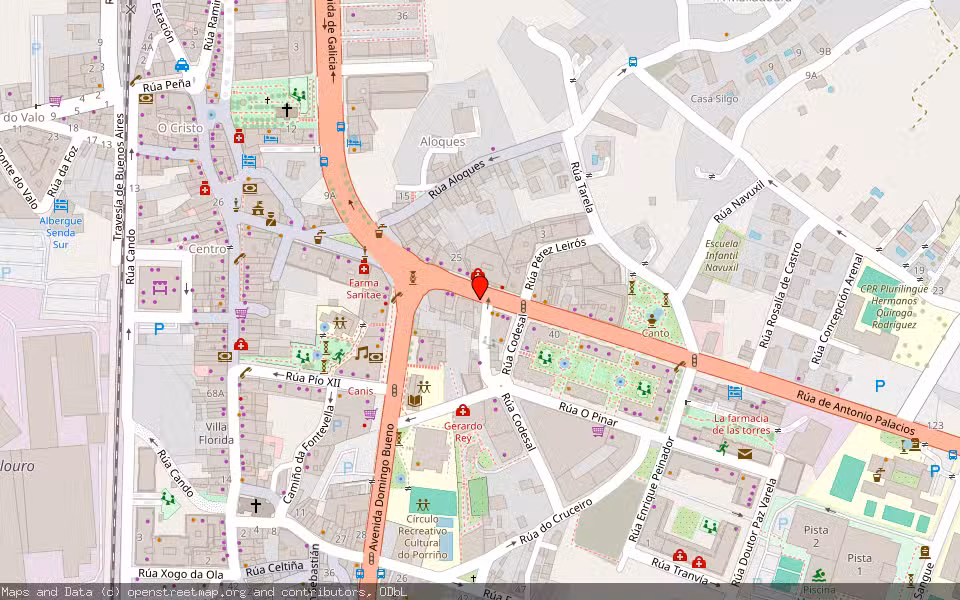 Mapa de Subasta Inmueble (Vivienda) en Porriño (o), Pontevedra