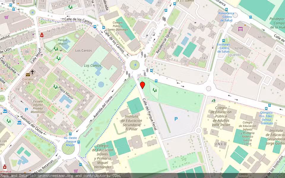 Mapa de Subasta Inmueble (Garaje) en Alcorcon, Madrid