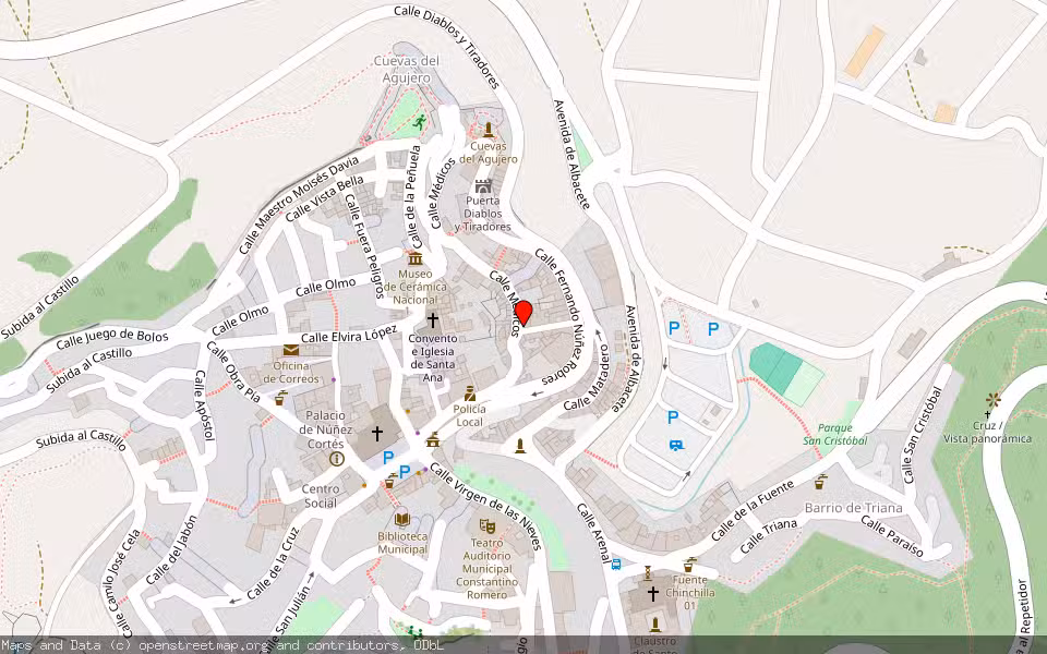 Mapa de Subasta Inmueble (Nave industrial) en Chinchilla De Monte-aragon, Albacete