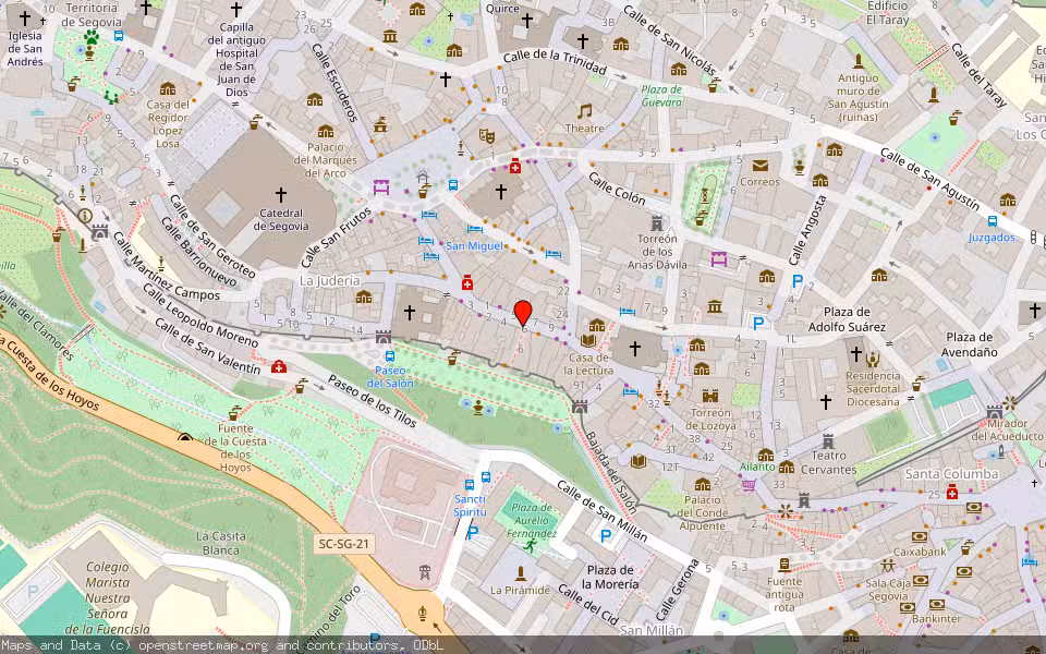 Mapa de Subasta Inmueble (Local comercial) en Segovia