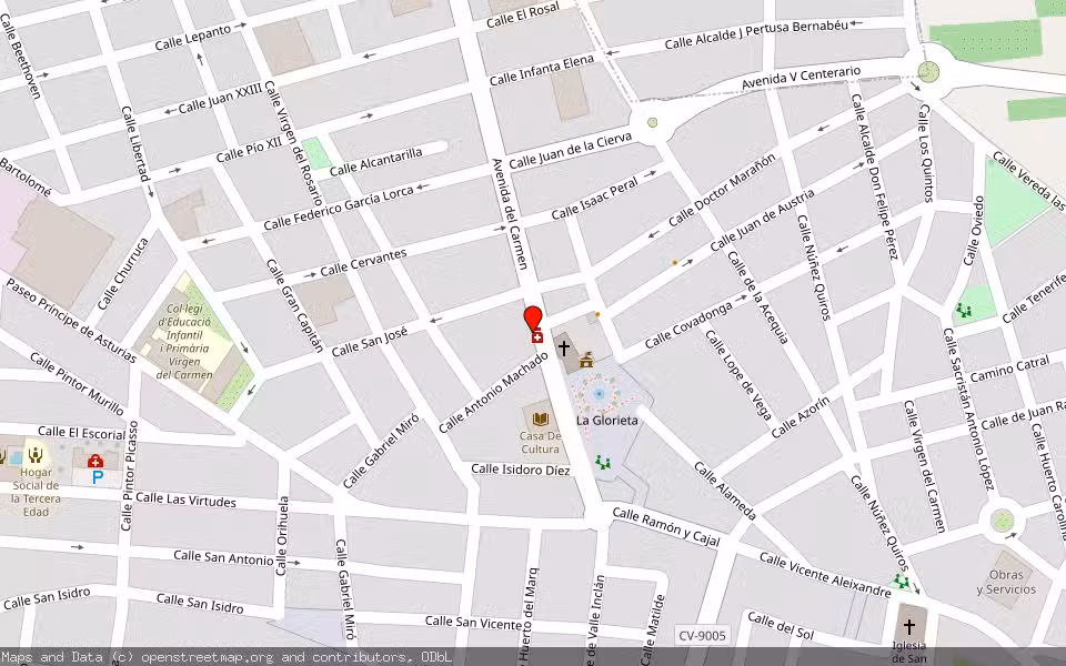 Mapa de Subasta Inmueble (Vivienda) en Cox, Alicante/Alacant