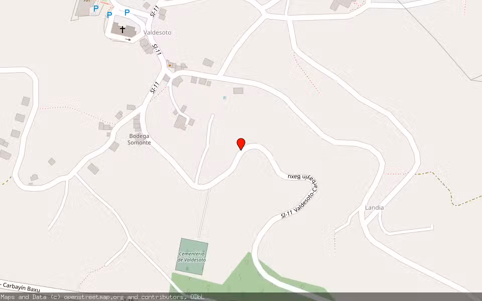 Mapa de Subasta Inmueble (Vivienda) en Siero, Asturias