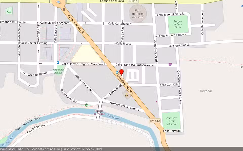 Mapa de Subasta Inmueble (Vivienda) en Cieza, Murcia