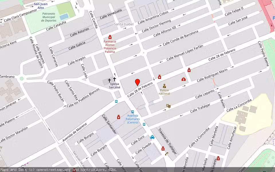 Mapa de Subasta Inmueble (Vivienda) en San Juan De Aznalfarache, Sevilla
